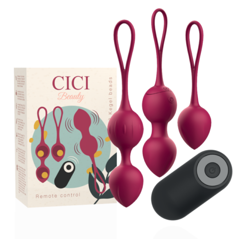 Premium silicone 3 perles de kegel vibrantes télécommande — CICI BEAUTY