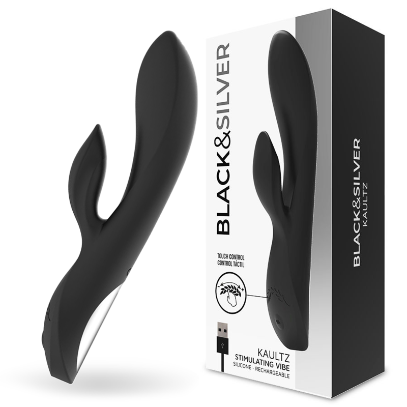 Vibrateur kaultz touch control — BLACK&SILVER, vue 3