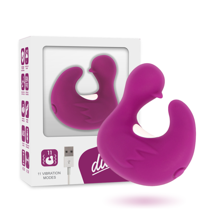 Dé à dés à canard rechargeable en silicone stimulant duckymania — COVERME