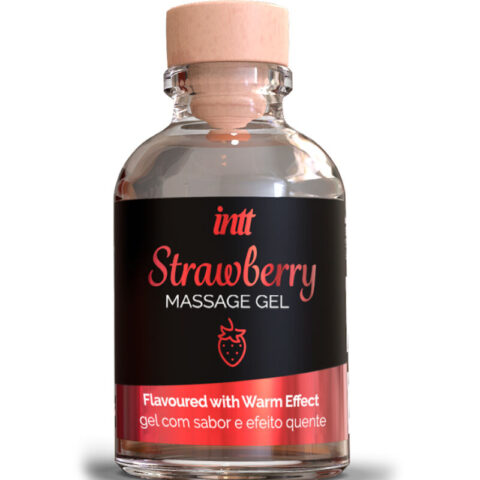 Gel de massage effet chaud saveur fraise — INTT MASSAGE & ORAL SEX