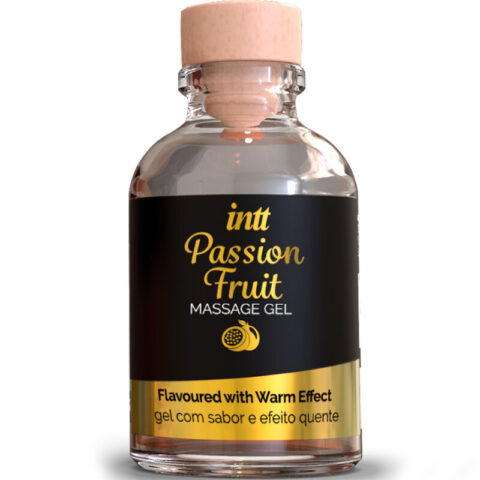 Gel de massage saveur fruit de la passion avec effet chaleur — INTT MASSAGE & ORAL SEX