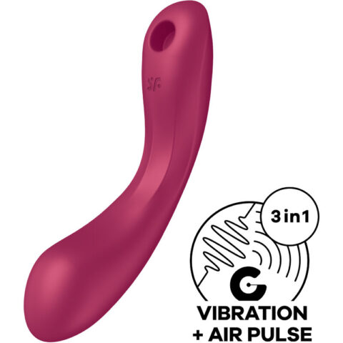 Curve trinity 1 AIR pulse vibration rouge — SATISFYER