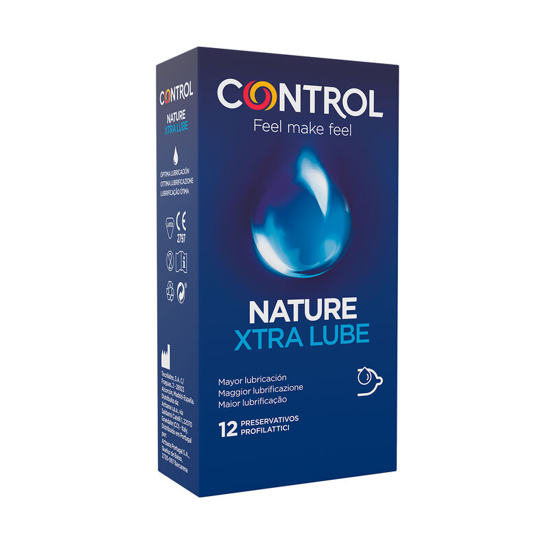 Adapta nature extralube condoms 12 units — CONTROL