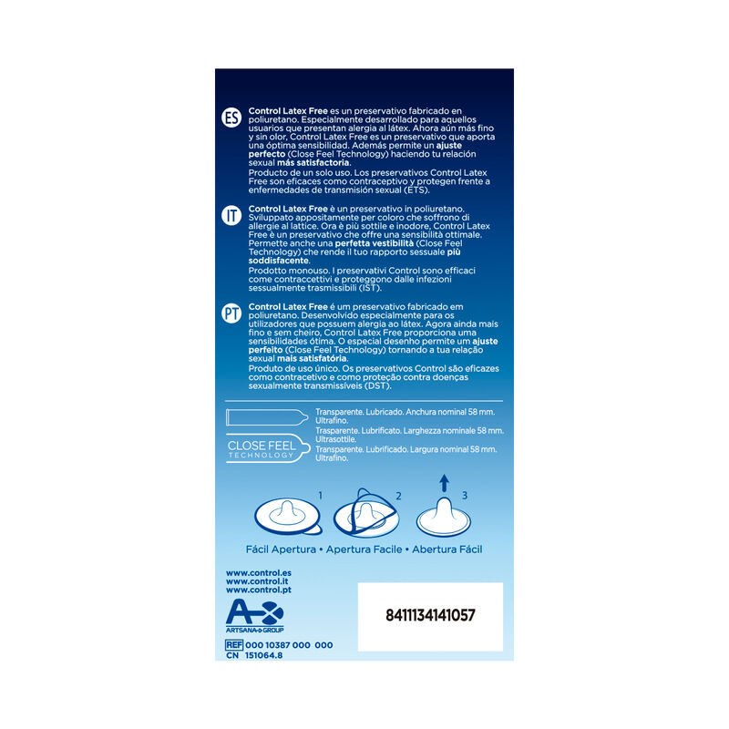Free SIN latex condoms 5 units — CONTROL, vue 2