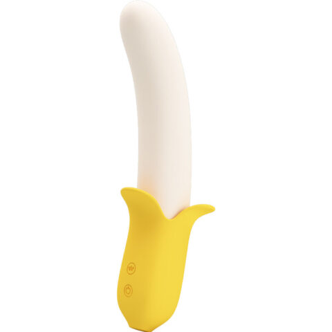 Banana geek super power 7 vibrations up&down silicone noir — PRETTY LOVE