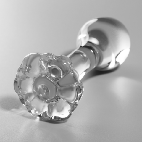 Plug anal modèle 2 verre borosilicate clair 11 CM -O- 3.5 CM — NEBULA SERIES BY IBIZA
