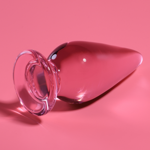 Plug anal modèle 4 verre borosilicate rose 11 CM -O- 5 CM — NEBULA SERIES BY IBIZA