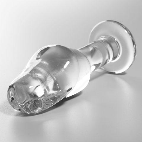 Plug anal modèle 6 verre borosilicate clair 12.5 CM -O- 4 CM — NEBULA SERIES BY IBIZA