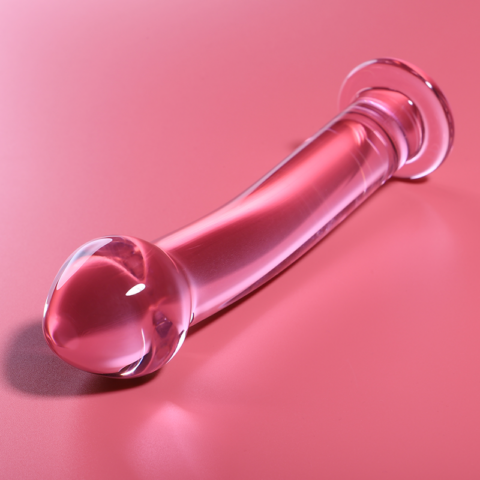 Modèle 11 gode en verre borosilicate rose 16 CM -O- 3 CM — NEBULA SERIES BY IBIZA