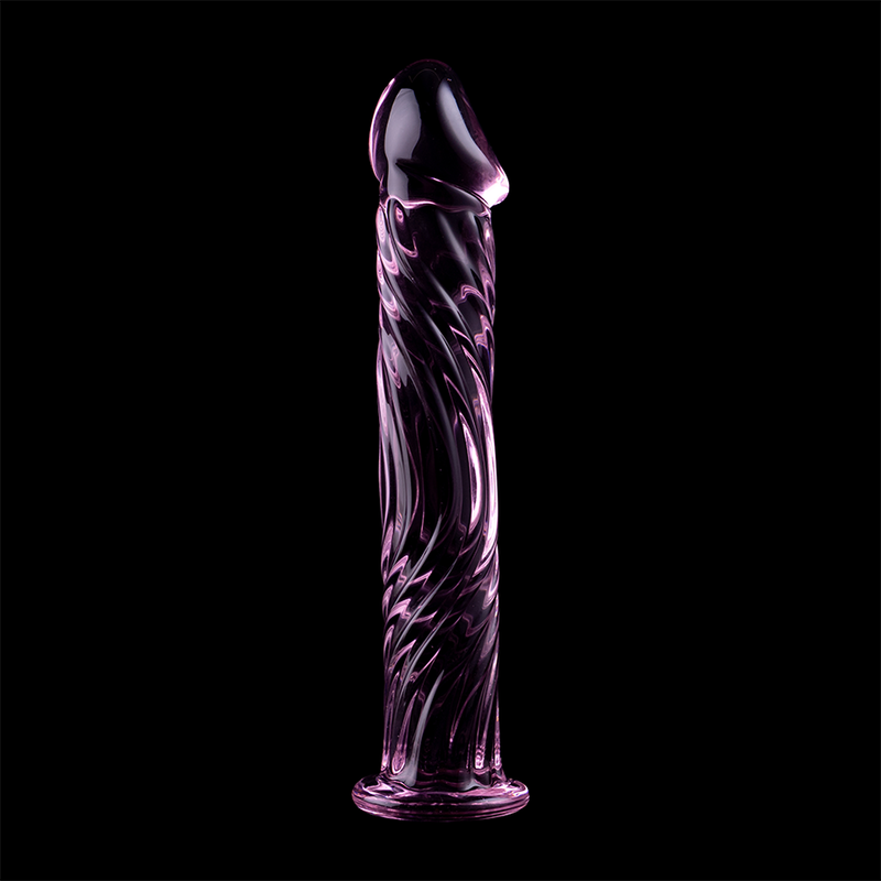 Modèle 12 gode en verre borosilicate rose 17 CM -O- 3.5 CM — NEBULA SERIES BY IBIZA, vue 7