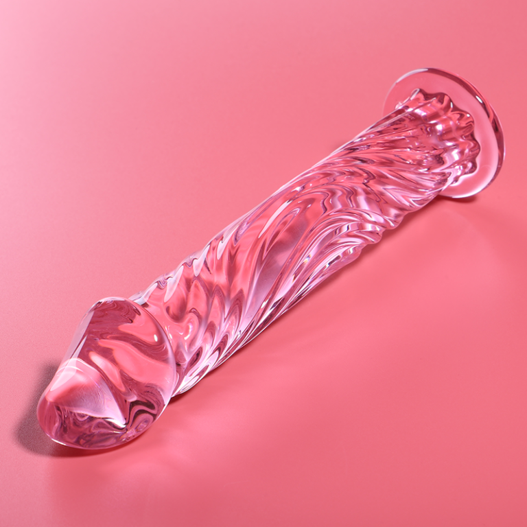Modèle 12 gode en verre borosilicate rose 17 CM -O- 3.5 CM — NEBULA SERIES BY IBIZA