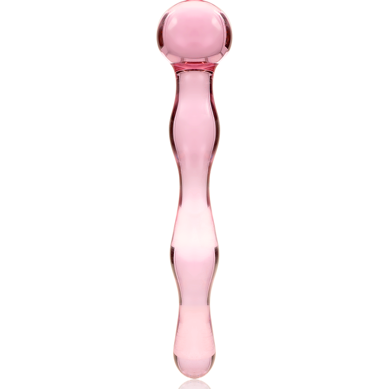 Modèle 13 gode en verre borosilicate rose 18 CM -O- 3.5 CM — NEBULA SERIES BY IBIZA, vue 5