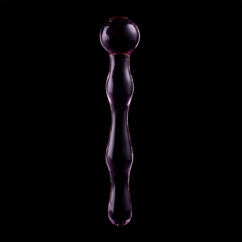Modèle 13 gode en verre borosilicate rose 18 CM -O- 3.5 CM — NEBULA SERIES BY IBIZA, vue 7