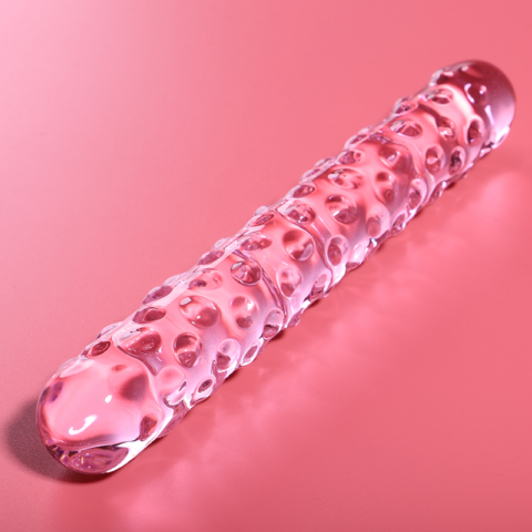 Modèle 15 gode en verre borosilicate rose 18.5 CM -O- 3 CM — NEBULA SERIES BY IBIZA