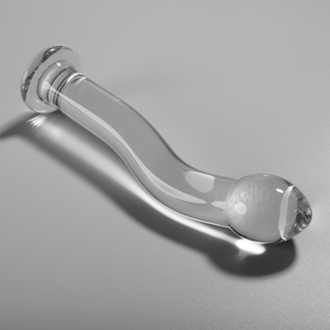 Modèle 18 gode en verre borosilicate clair 18.5 CM -O- 3.5 CM — NEBULA SERIES BY IBIZA