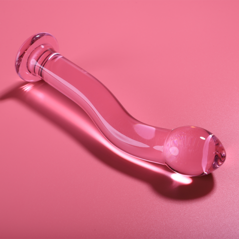Modèle 18 gode en verre borosilicate rose 18.5 CM -O- 3.5 CM — NEBULA SERIES BY IBIZA