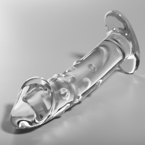 Modèle 19 gode en verre borosilicate clair 18.5 CM -O- 4 CM — NEBULA SERIES BY IBIZA