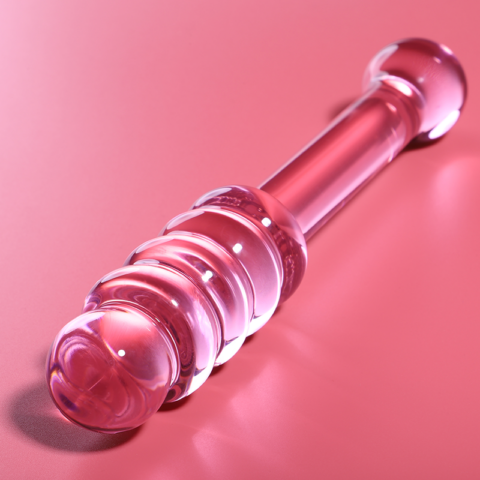 Modèle 20 gode en verre borosilicate rose 20.5 CM -O- 3 CM — NEBULA SERIES BY IBIZA