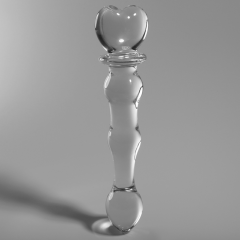 Modèle 21 gode en verre borosilicate clair 20.5 CM -O- 3.5 CM — NEBULA SERIES BY IBIZA