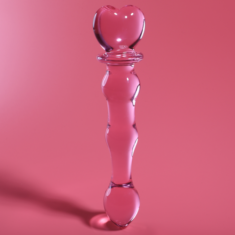 Modèle 21 gode en verre borosilicate rose 20.5 CM -O- 3.5 CM — NEBULA SERIES BY IBIZA