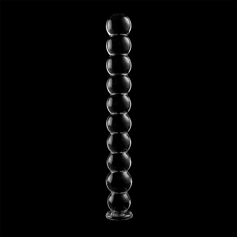 Modèle 22 gode en verre borosilicate clair 21.5 CM -O- 2.5 CM — NEBULA SERIES BY IBIZA, vue 6
