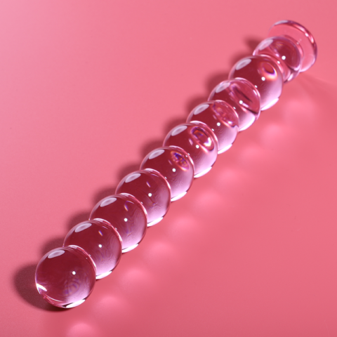 Modèle 22 gode en verre borosilicate rose 21.5 CM -O- 2.5 CM — NEBULA SERIES BY IBIZA