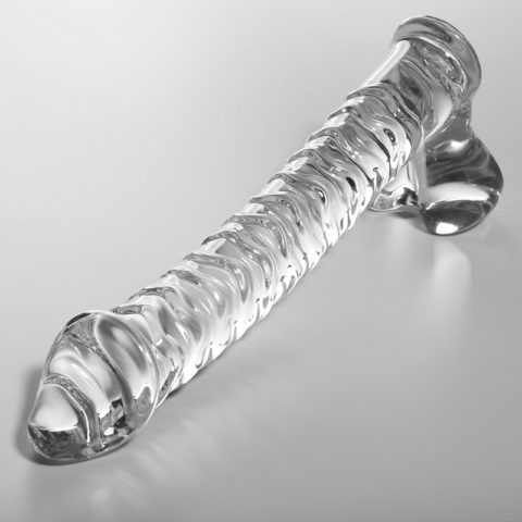 Modèle 23 gode en verre borosilicate clair 21.5 CM -O- 4 CM — NEBULA SERIES BY IBIZA