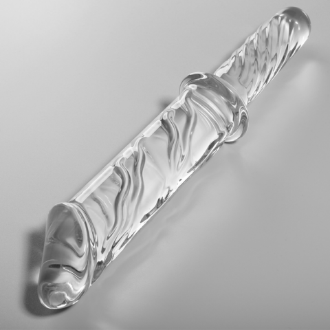 Modèle 24 gode en verre borosilicate clair 28.5 CM -O- 5 CM — NEBULA SERIES BY IBIZA