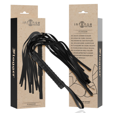 Fetish flogger en cuir végétalien — INTENSE