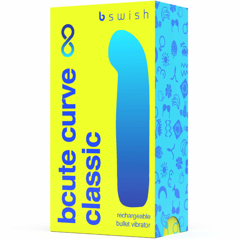 Vibrateur en silicone rechargeable bcute curve infinite classic jaune — B SWISH, vue 4