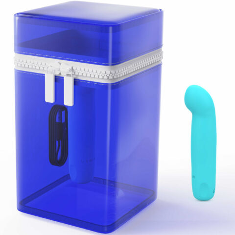 Vibrateur rechargeable en silicone bleu bcute curve infinite classic édition limitée — B SWISH