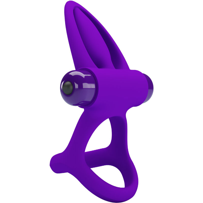 Anneau vibrateur 10 vibrations silicone violette — PRETTY LOVE, vue 3
