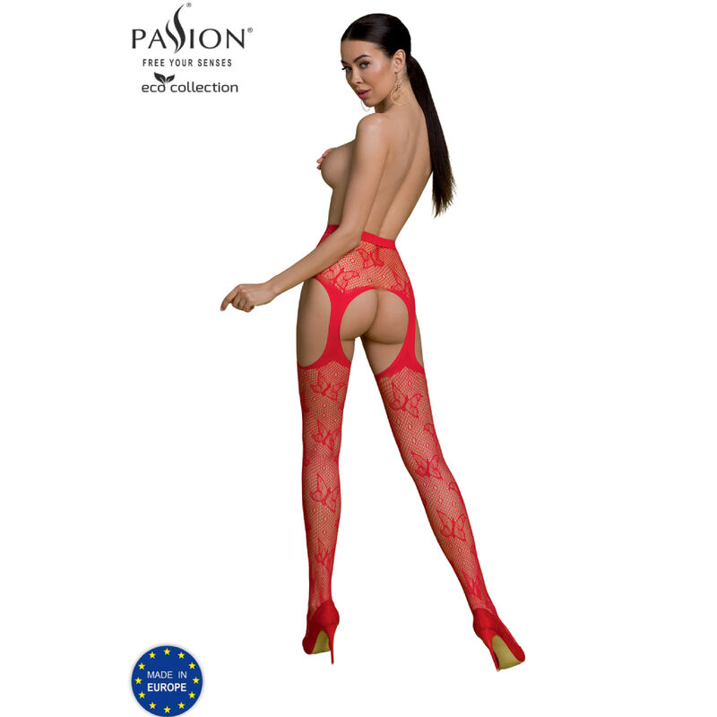 Bodystocking ECO collection ECO S001 rouge — PASSION, vue 2