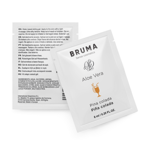 Gel glissant à l''aloe vera saveur pina colada 6 ML — BRUMA