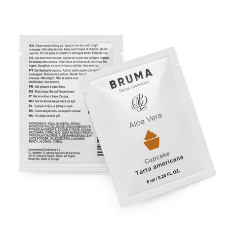 Gel glissant à l''aloe vera saveur cupcake 6 ML — BRUMA