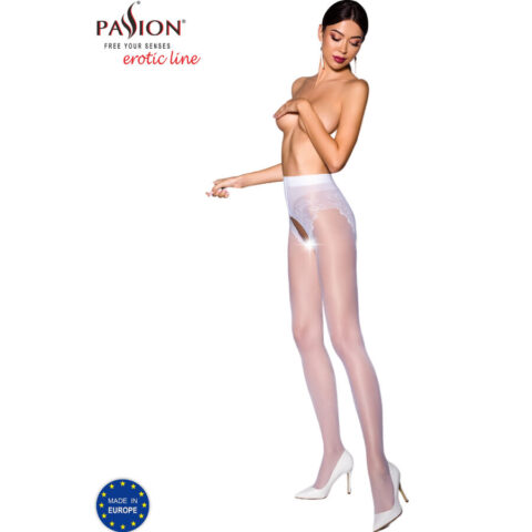 Tiopen 006 collant blanc 1/2 30 DEN — PASSION