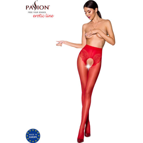 Tiopen 006 collant rouge 3/4 30 DEN — PASSION