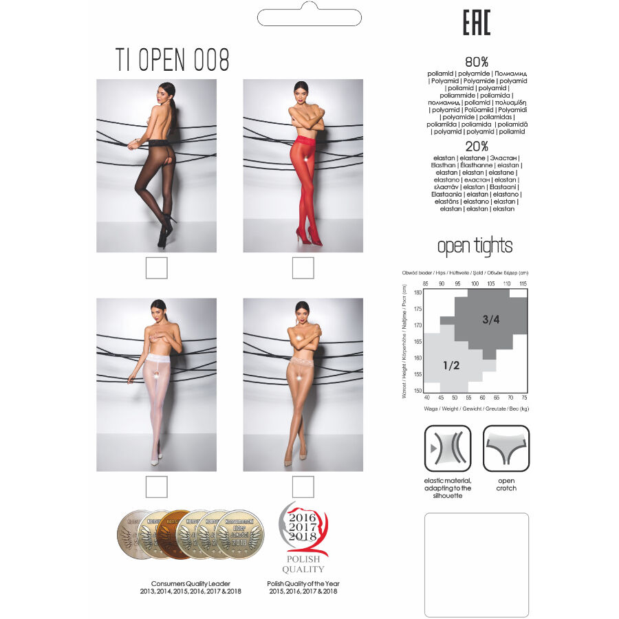 Tiopen 008 collant blanc 1/2 30 DEN — PASSION, vue 3