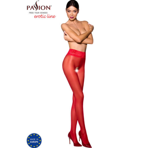 Tiopen 008 collant rouge 3/4 30 DEN — PASSION