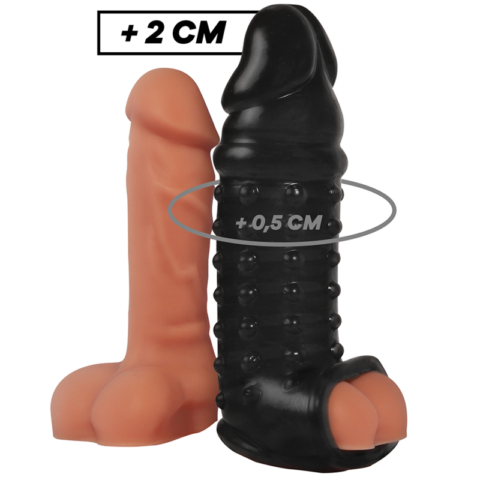 Extension et gaine de pénis V11 noir — VIRILXL