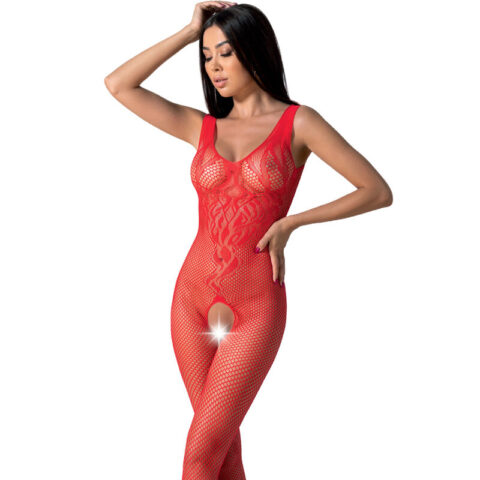 Bodystocking rouge taille unique — PASSION