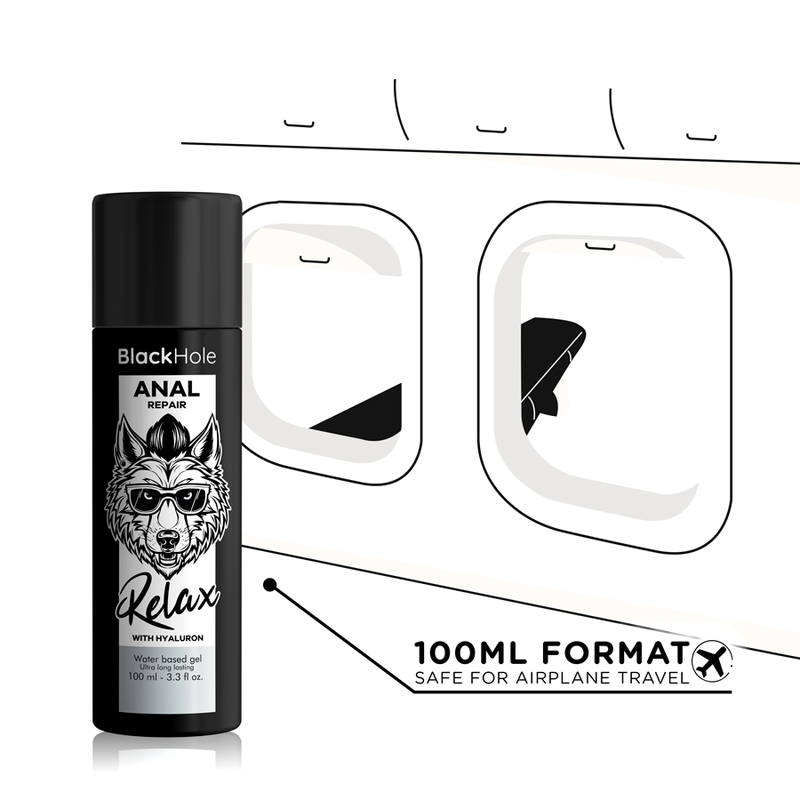 Réparation anale relax à base d'eau avec hyaluron 100 ML — BLACK HOLE, vue 5