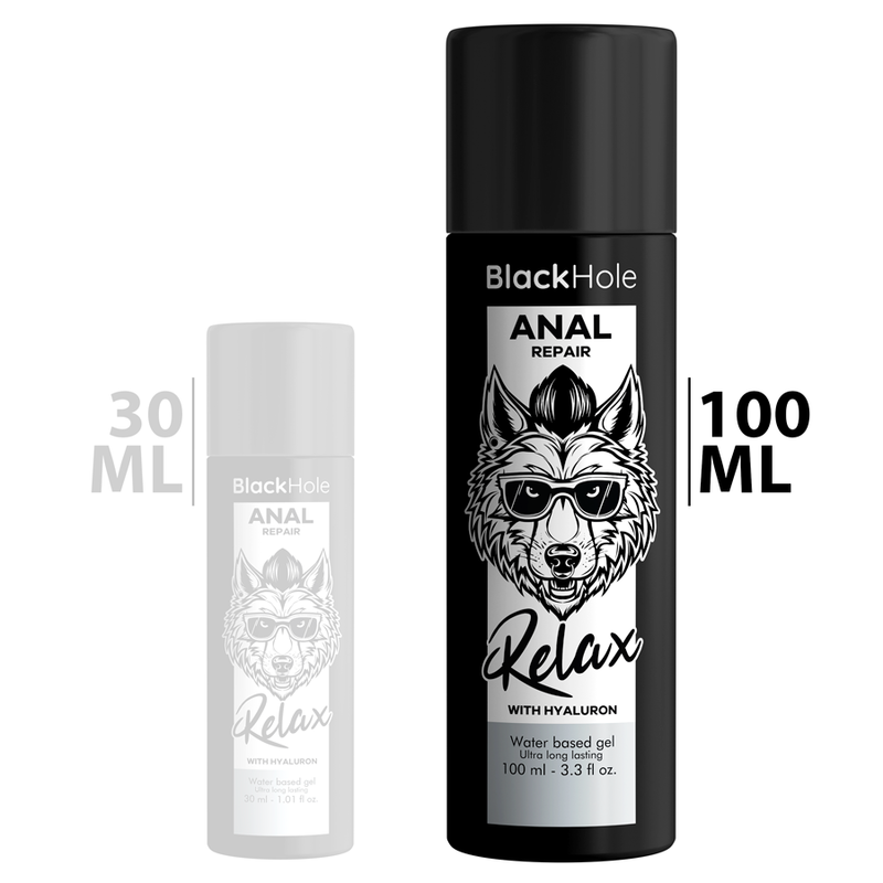Réparation anale relax à base d'eau avec hyaluron 100 ML — BLACK HOLE, vue 2