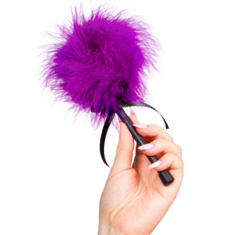 Duster marabou rose violet