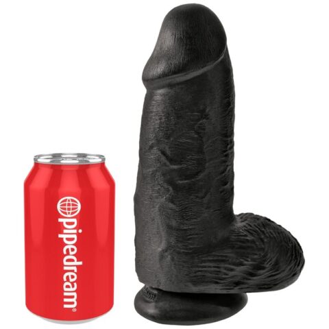 Pénis réaliste chubby 23 CM noir — KING COCK