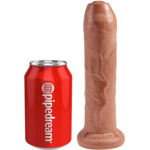 Pénis réaliste NON coupé 17.8 CM caramel — KING COCK
