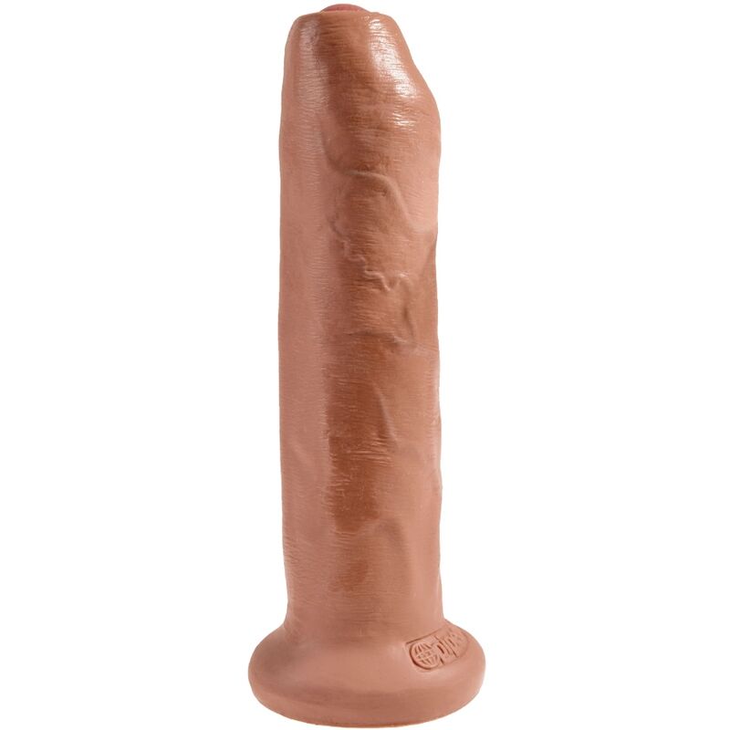 Pénis réaliste NON coupé 17.8 CM caramel — KING COCK, vue 2