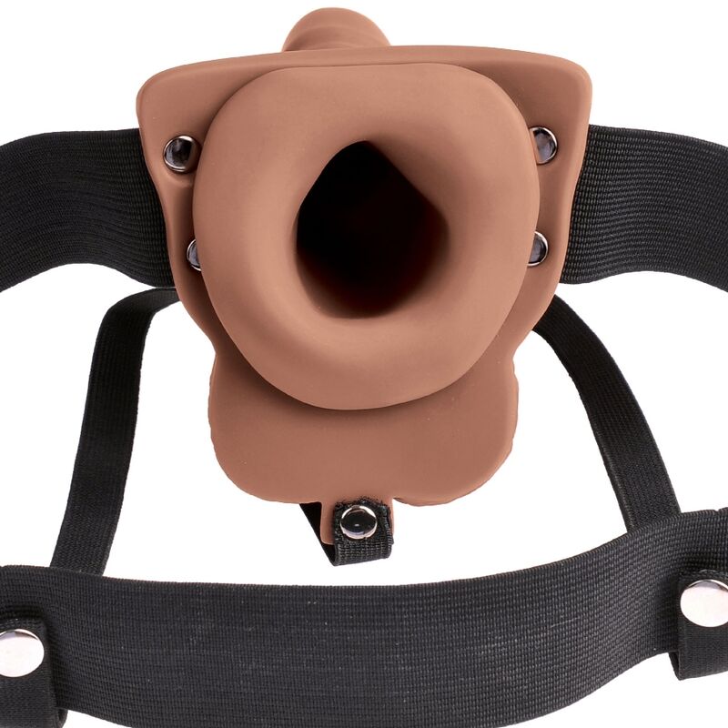 Harnais réglable pénis réaliste avec testicules rechargeables et vibrateur 15 CM — FETISH FANTASY SERIES, vue 2