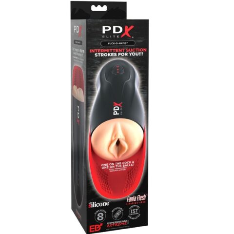 Stroker fuck-o-matic vagin double vibration pénis et testicules — PDX ELITE