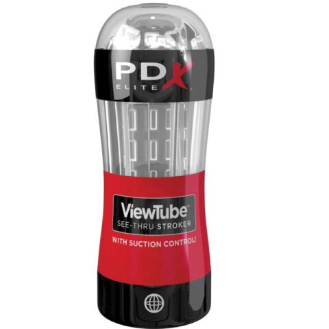 Masturbateur stroker tube de VUE contrôle aspiration transparent — PDX ELITE